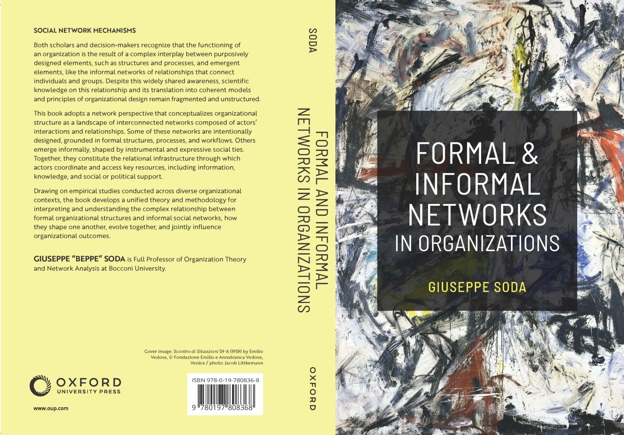 The front and back cover of Formal and Informal Networks in Organizations